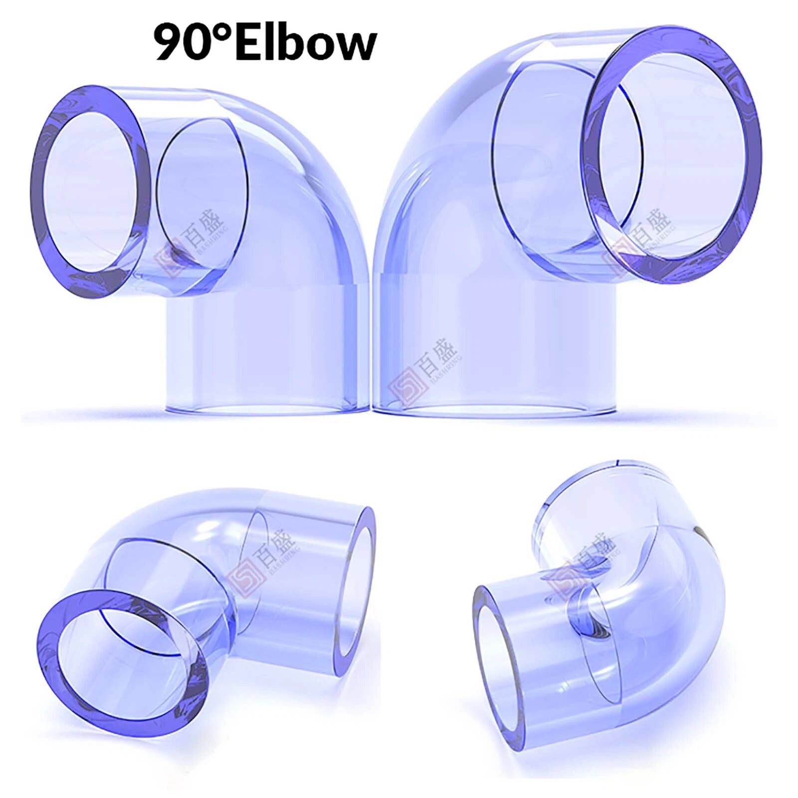 UPVC PVC Clear Plumbing Fittings Pipe For Aquarium Fish Tank Pond Solvent Weld