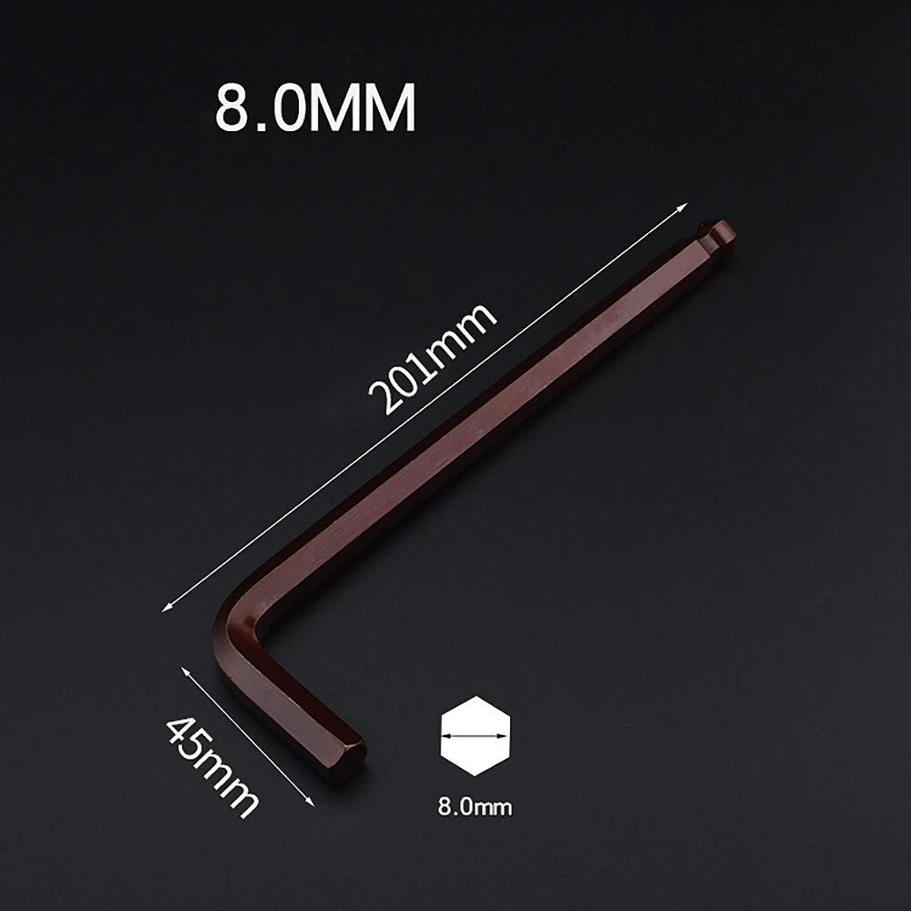 Extra Long Metric Ball Point Hex Key Allen Wrench L-Keys Allan Alan 0.7mm-19mm