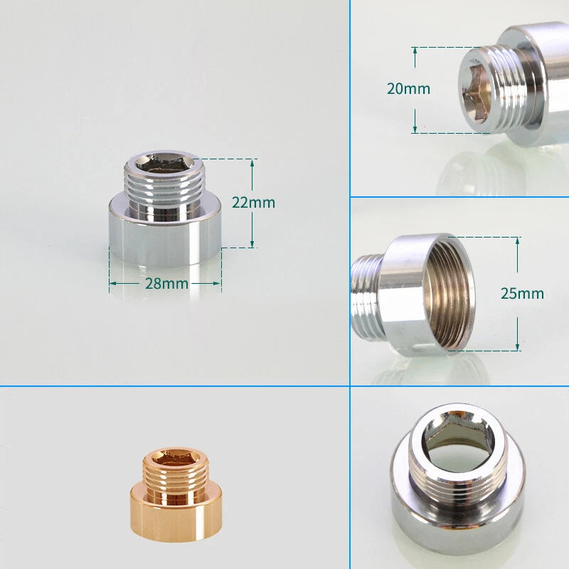 BSP Thread Male to Female Tap Connector Adapter — Kitchen & Garden Hose Fitting