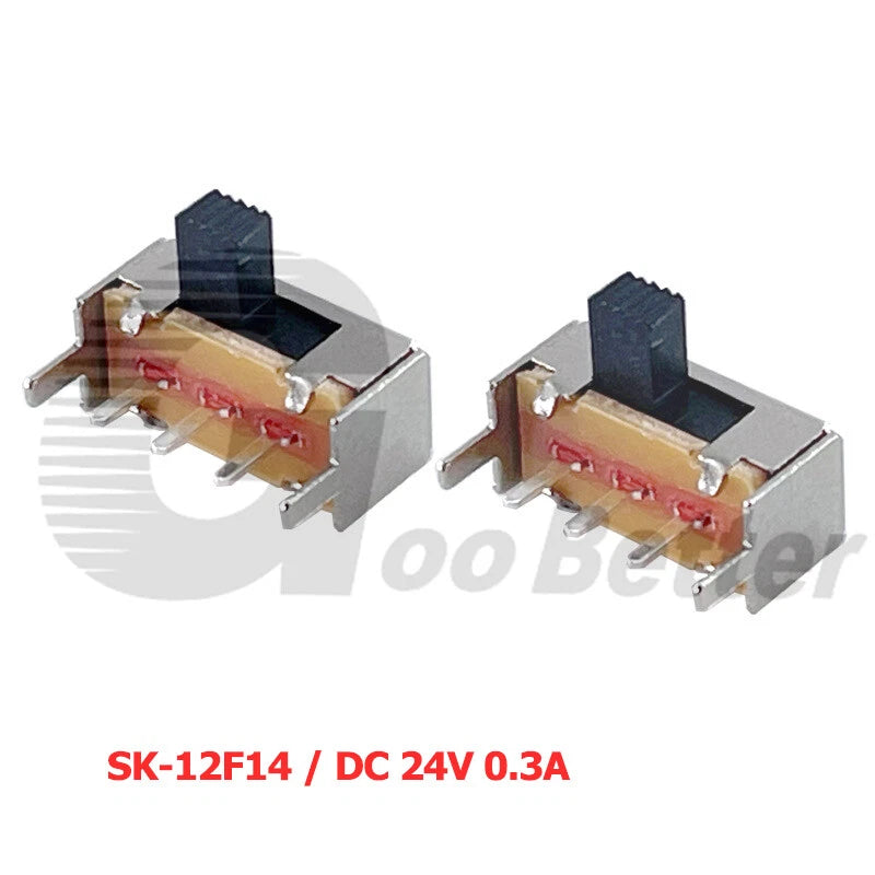 Miniature Slide Switch SPDT 2-Position PCB Mount — SS/SK Series, DC 24V