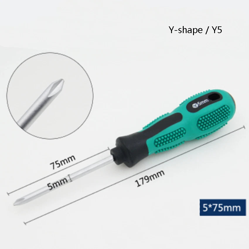 Security Screwdriver Set — Reverse Phillips, Y-Type, Triangle & Metric Bits