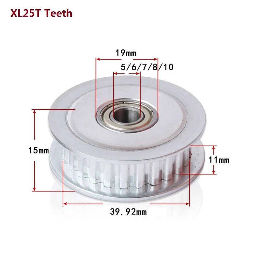 XL Timing Belt Idler Bearing Pulley Tensioner Toothless & Toothed Width 11mm