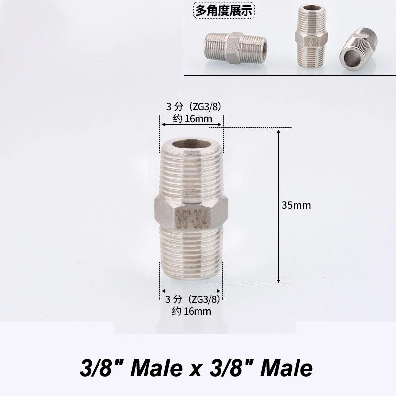 Stainless Steel 90° Elbow BSP Pipe Fittings — Female & Male Reducing Adapters