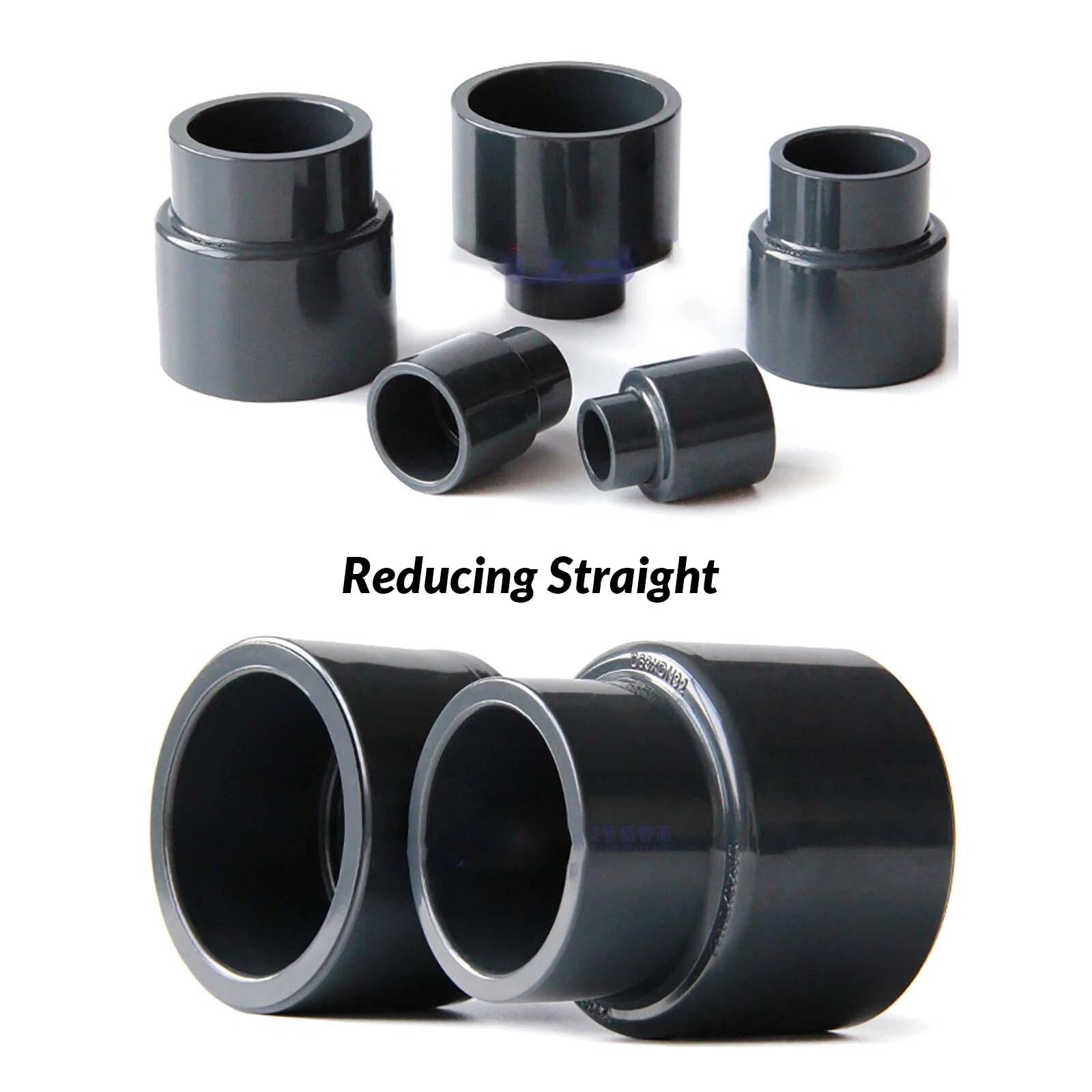 PVC UPVC SOLVENT WELD PIPE FITTINGS FISH POND INDUSTRIAL Plumbing Couping Grey