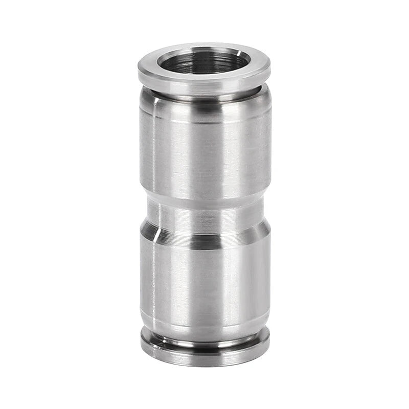 Stainless Steel Pneumatic Push Fit Connector Elbow Tee Straight Air Hose Tube