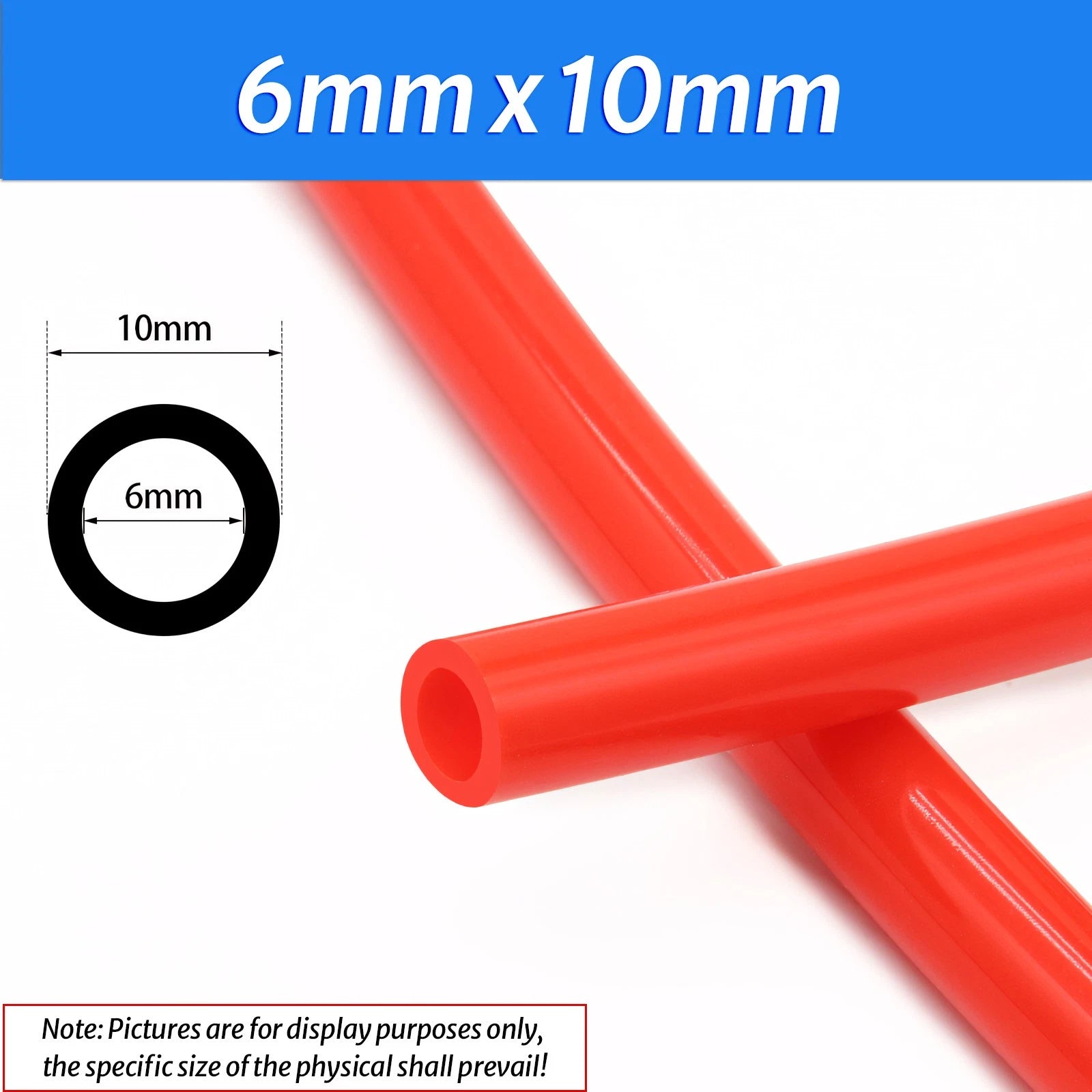 Food Grade Red Silicone Rubber Tube Hose Pipe | ID 0.5mm–25mm