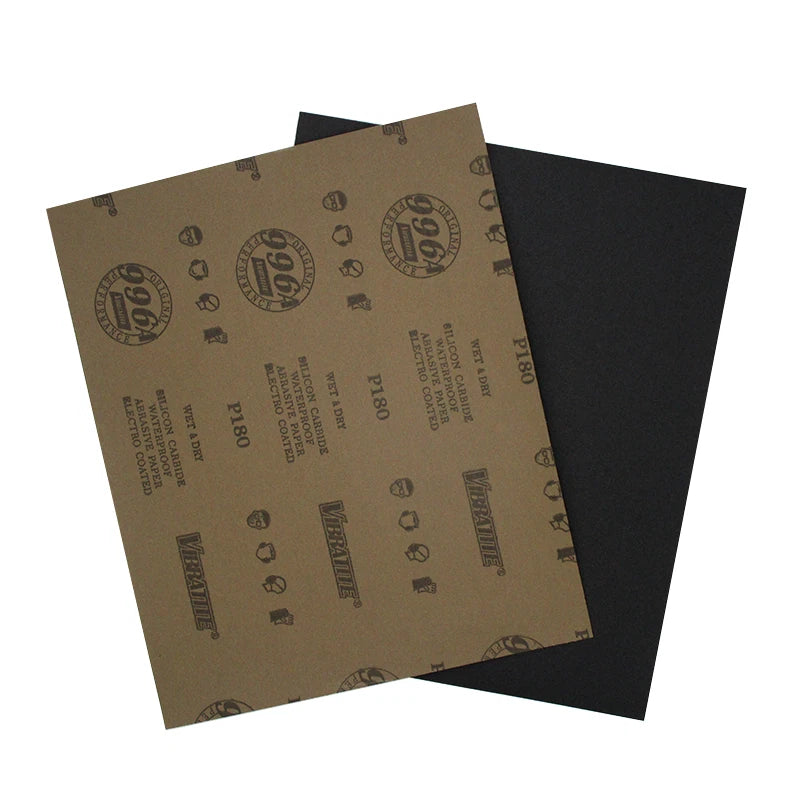 A4 Silicon Carbide Wet & Dry Sandpaper — P60 to P10000 Grit 230x280mm Sheets for Wood Metal Auto