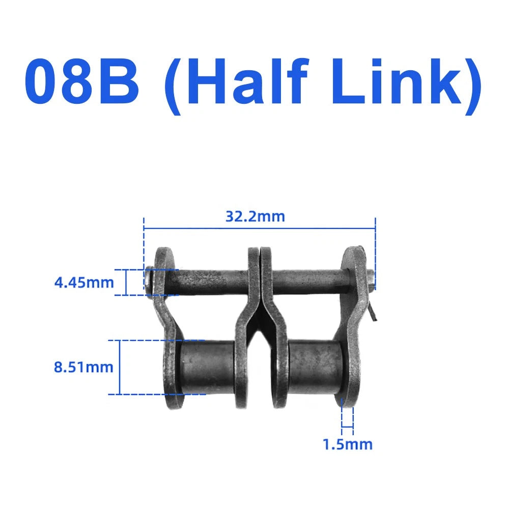 04C to 06C Transmission Drive Chain and Roller Chain Connector Full/Half Buckle