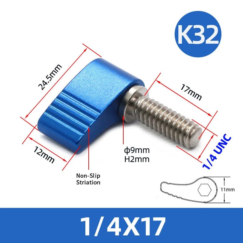UNC 3/8" & 1/4" Wing Thumb Screws – Single & Double Wing T - Type, Aluminum & Stainless Steel - HomeDIYer