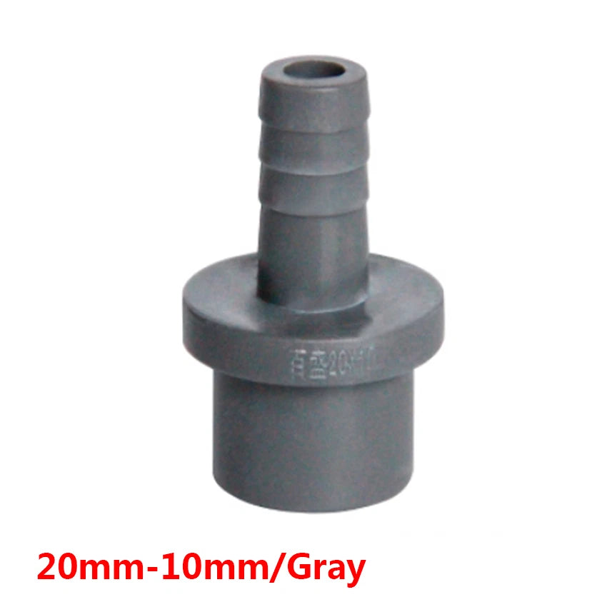 20mm 25mm PVC Pipe Connector Fittings Adapter to Hose OD 5 8 10 12 14 16 18 20mm