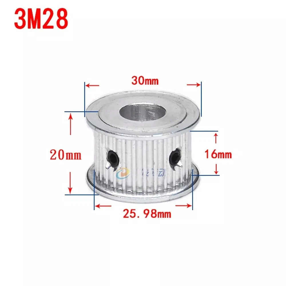 HTD 3M Timing Belt Pulley, for 15mm Wide, Bore 4-25mm, 12-120T, CNC, 3D Printer