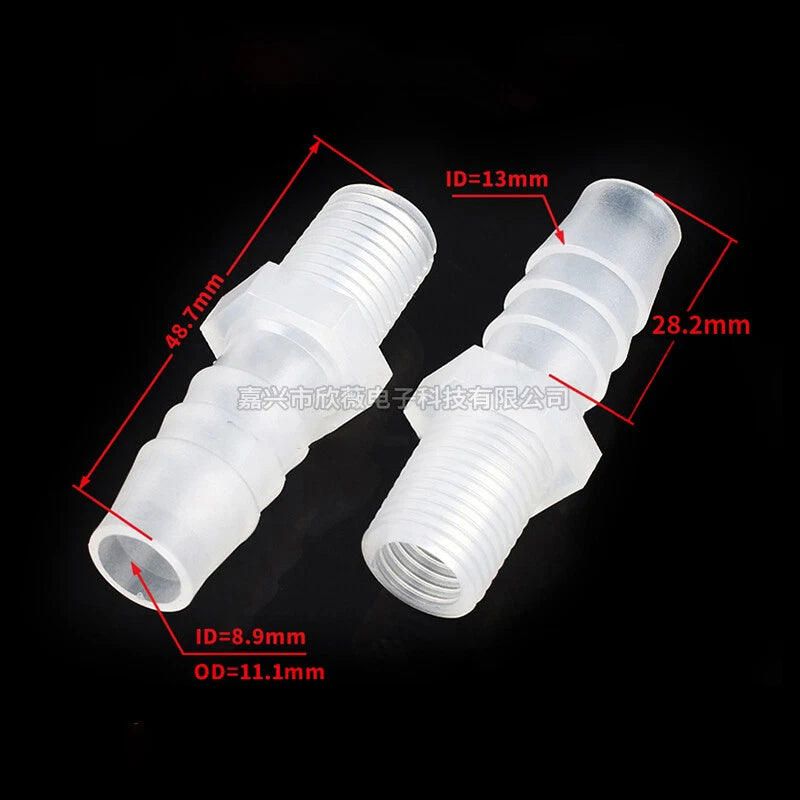 Plastic Hose Pipe Connector Reducing Fitting Plastic Barbed Fuel Water Vacuum