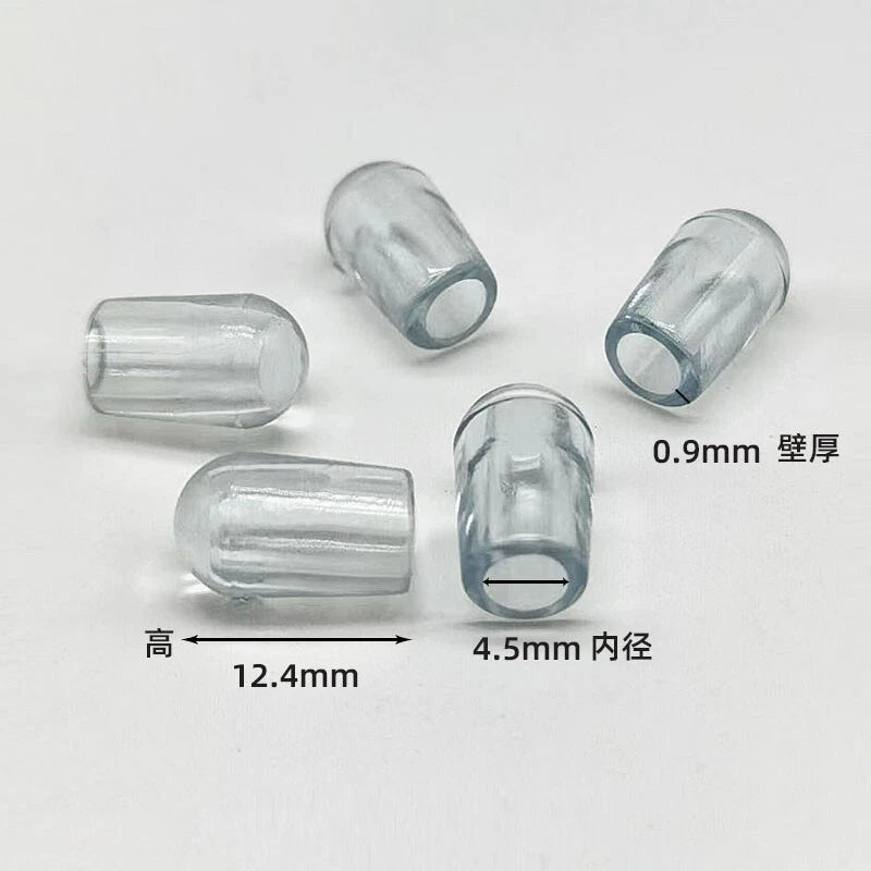Goobetter Round PVC Rubber End Caps – 2.5mm to 19mm (Black, White, Transparent)
