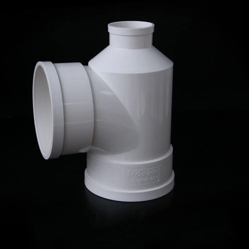 PVC Drain Pipe Connector Inspection Port Drainage Tube Fittings Reducer Adapters