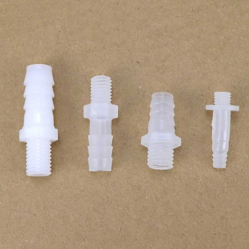 Plastic Hose Barb Fittings — Straight, Reducer, L, T, Y-Shape Pagoda Connectors