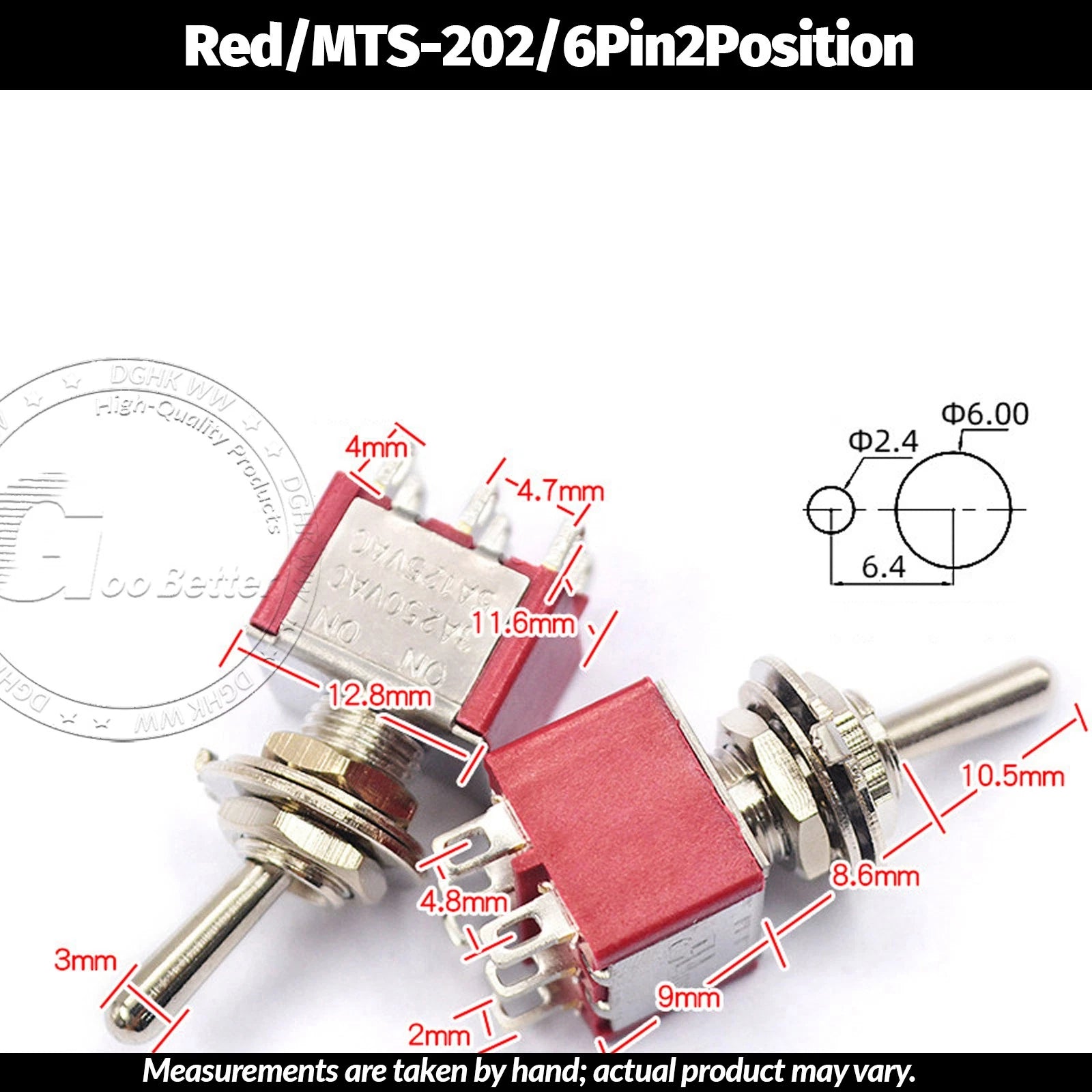Miniature Toggle Switch — SPST/SPDT, 2–12 Pin, MTS/E-TEN/RLS Series, 79 Types