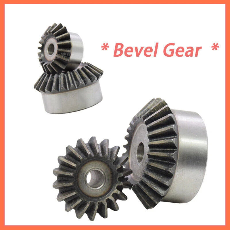 Bevel Gear 0.5/1/1.5/2/2.5/3/4/5/6 Mod 15T-40T 45# Steel 90° Transmission Gears