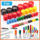 PVC End Caps for Screws, Bolts, Rods, Tubes & Cables – Thread Cover Protector, Rubber Plastic Caps (12-114mm, Multiple Colors)