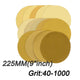 225mm 9" Dry Sanding Discs Grit 40 - Grit 1000 Sandpaper Pad Hook & Loop