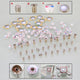 Faucet Hot Cold Indicator Screw Cover Caps with Handle Fixing Screws – Type A/B/C/D, Plastic or Metal
