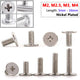 Phillips Flat Head Machine Screws – M2 M2.5 M3 M4, Nickel Plated, Laptop & Electronics Compatible