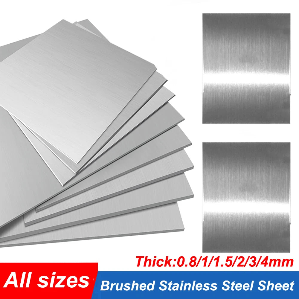 304 Stainless Steel Sheet – Brushed Finish | 0.8mm to 4mm Thick