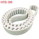 HTD 3M Closed Loop Timing Belt – 30mm Wide, PU Polyurethane, 2208mm–3915mm Perimeter