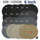 150mm 6" Wet or Dry Hook & Loop Sanding Discs P60-P10000 Grit Sandpaper DA Pads