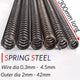 Compression Spring Various Size 2-42mm Diameter & 300mm Length Pressure Small