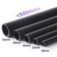 Black PVC Round Tube Pipe — Solvent Weld Hard Tubing | 20–50mm OD, 500mm Long