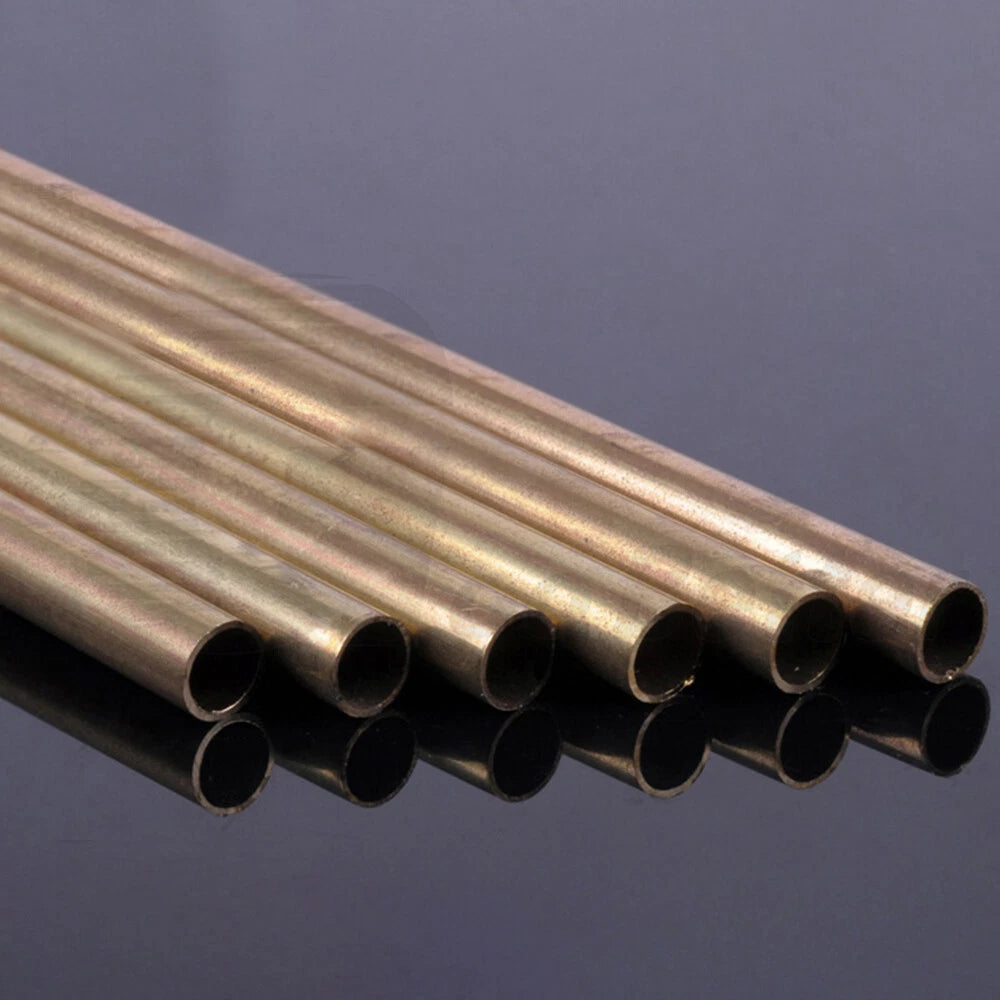 Brass Round Tube Pipe – Hollow Rod for Scale Models & DIY Crafts, OD 2–8mm