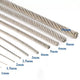 Steel Wire Rope Metal Cable Rigging 7*7 & 7*19 PVC Plastic Coated Dia 0.6mm-12mm