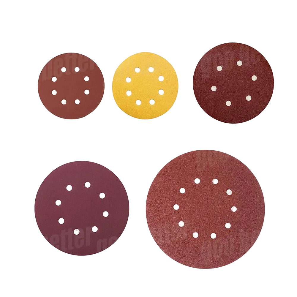 SANDING DISCS 125MM 150MM 180MM 225MM SANDPAPER ORBITAL SANDER 40 TO 600 GRIT