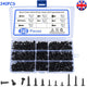 340pcs Black Modified Truss Head Self Tapping Screws Set – M3 M3.5 M4 M5