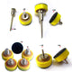 Hook & Loop Backing Pads for Dremel Rotary Tools — 25mm 30mm 50mm 75mm with M6 M8 Thread & 2.35/3/6mm Shank