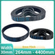 HTD 8M Timing Belt — 8mm Pitch, 30mm Wide, Arc Tooth Rubber Drive Belt
