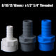 Barb PVC Pipe Straight Connector Fittings 1 2" 3 4" Threaded To Hose OD 8~16mm