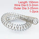 150mm Compression Spring 0.3-2mm Wire 304 Stainless Steel Pressure Springs Long