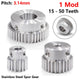 1 Mod Stainless Steel Spur Gear 15 - 50 Teeth Pinion Gear With Step Motor Gear