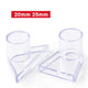 Clear PVC Triangle Aquarium Tank Water Outlet Duckbill Nozzle Pipe End Fittings