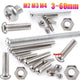 Carbon Steel Pozi Pan Head Machine Screws M2 M3 M4 with Nuts – 3 to 60mm