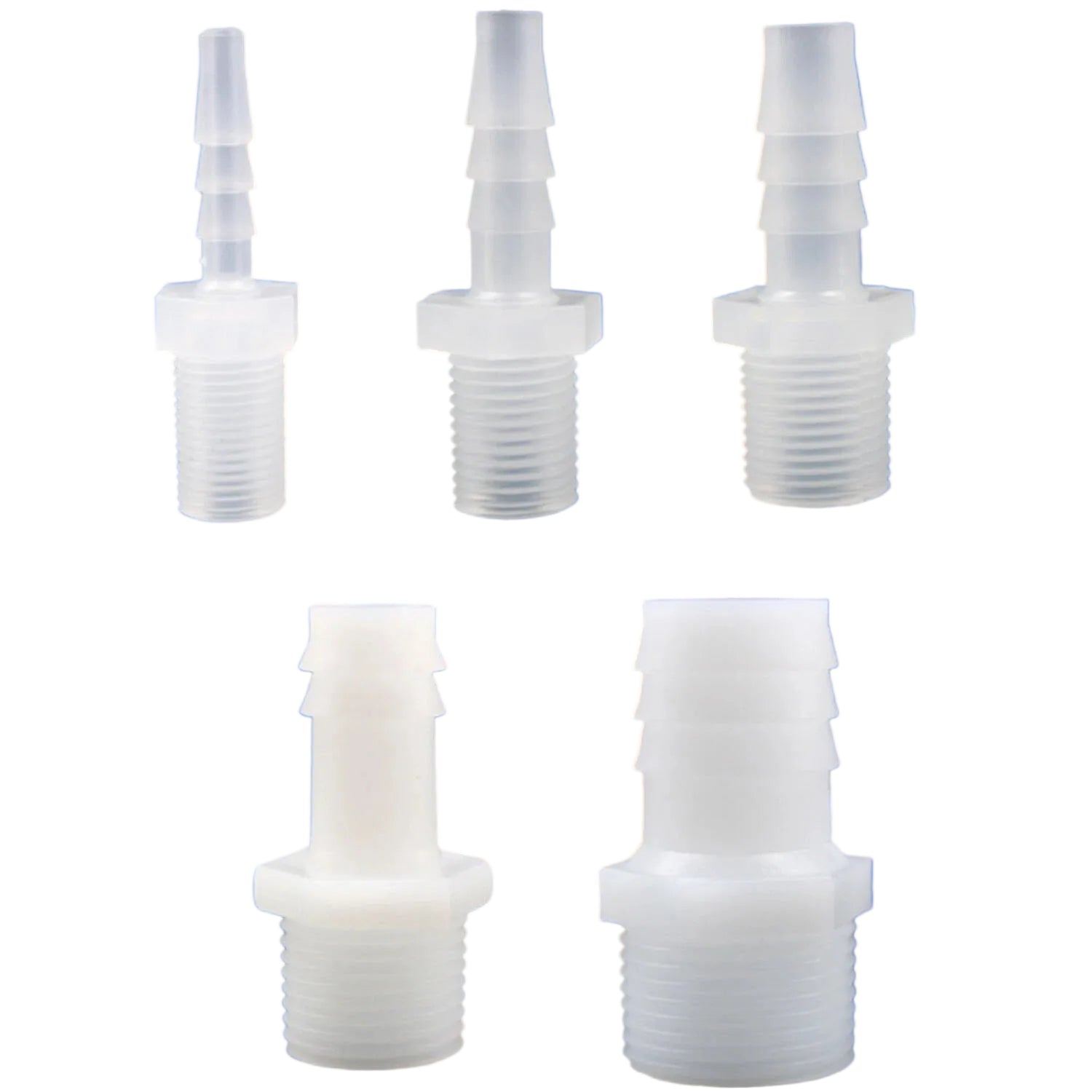 BSP Metric External Thread Straight Barb Connector – Plastic Hose Pipe Fitting