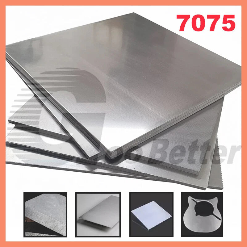 7075 Grade Super Hard Aluminium Sheet Plate 10mm Thick 100mm-350mm Various Sizes