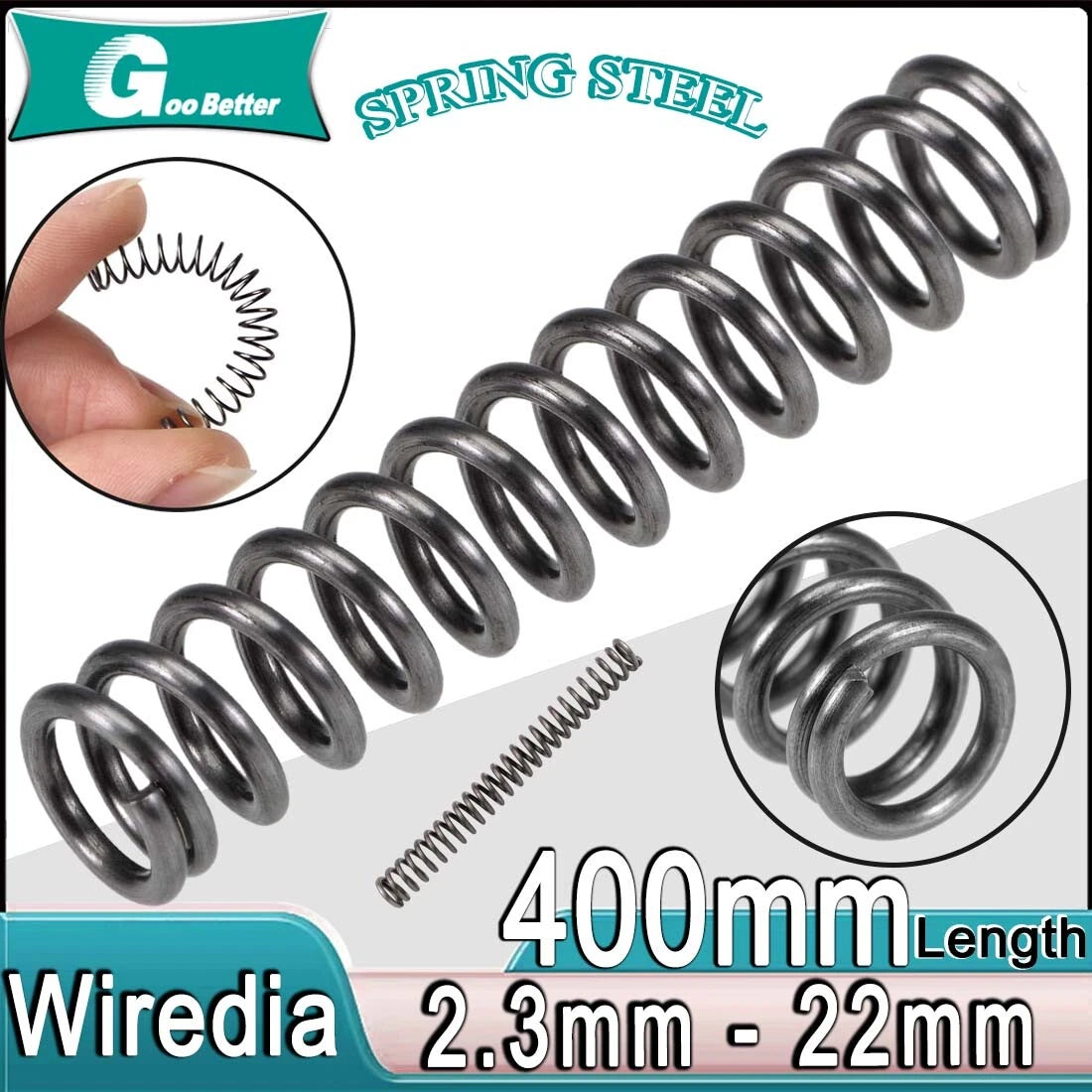400mm Long Compression Spring 16mm - 120mm Diameter，Pressure- coiled springs