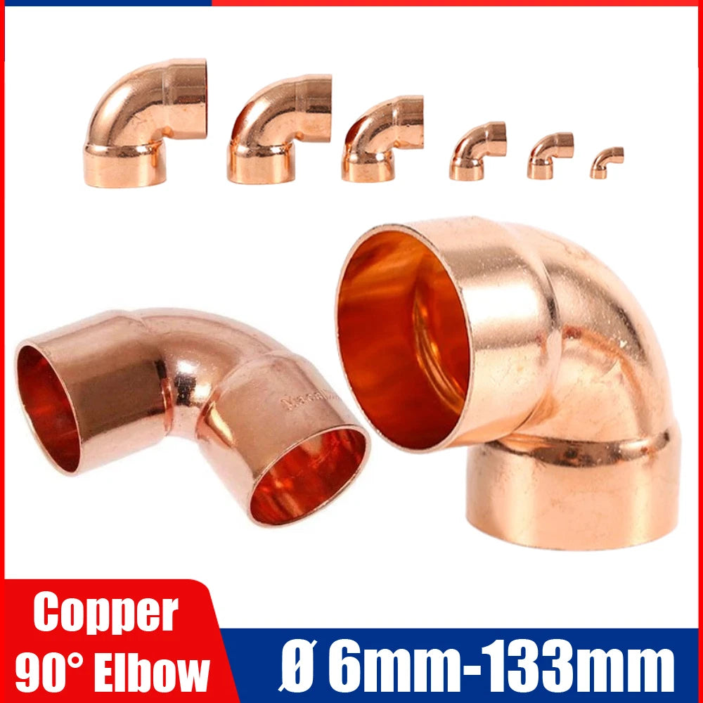 End Feed Copper Elbow Fittings | 6mm–133mm | WRAS Approved Plumbing Bend