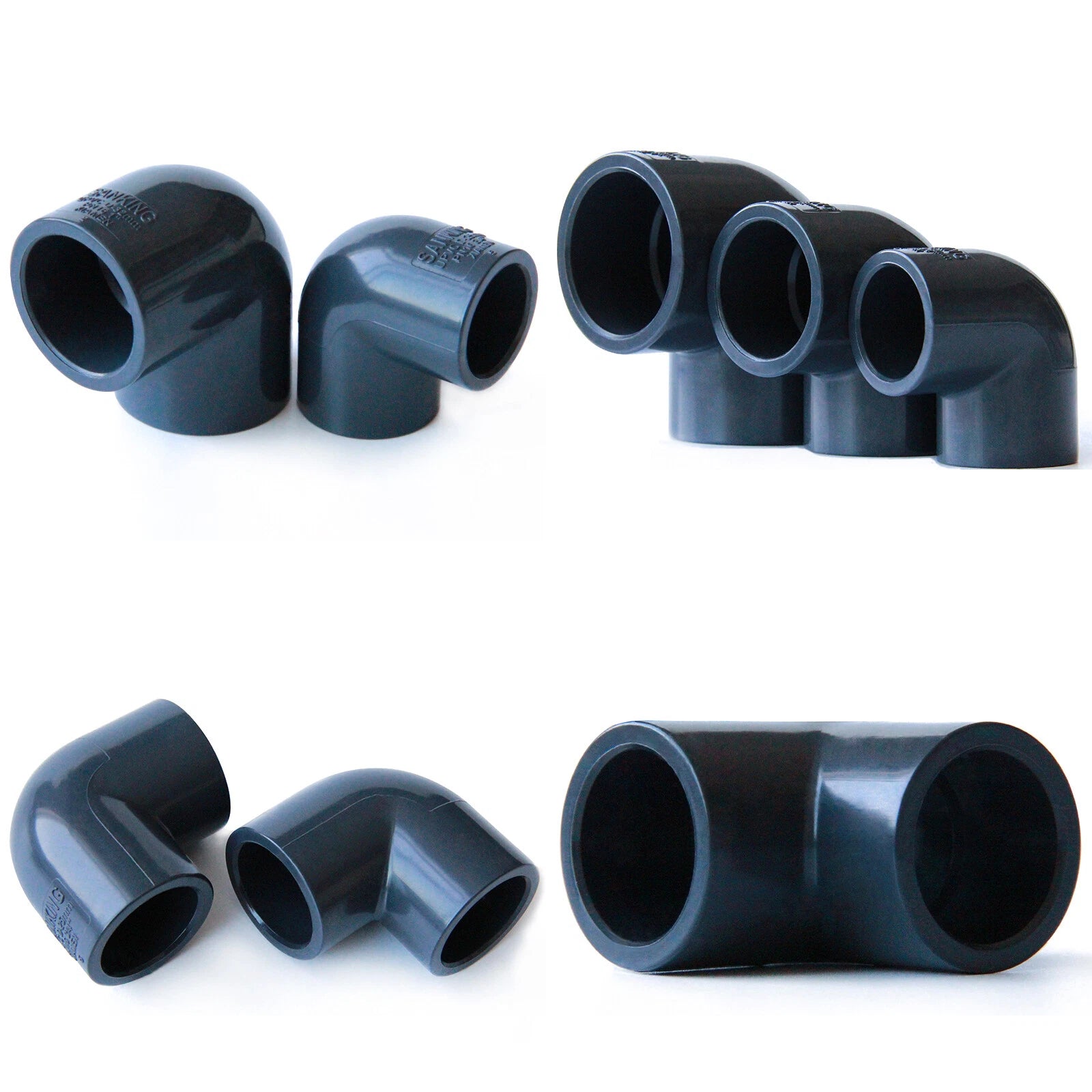 PVC Elbow Pressure Pipe Fittings 20mm-110mm Aquarium Fish Tank Pond Solvent Weld