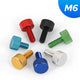 M6 6mm Knurled Thumb Screws Aluminium Hand Grip Knob Bolts 10mm to 20mm Long