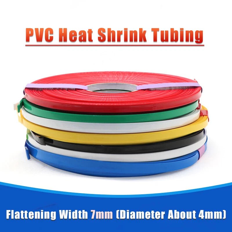 7mm PVC Heat Shrink Tubing — Multi - Color Wire & Battery Sleeve (1–200m) - HomeDIYer