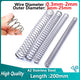200mm Length Compression Springs Stainless Steel Wire Dia 0.3mm-2mm Small Spring