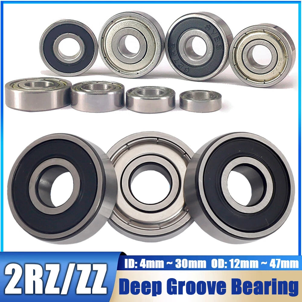 HCH Bearings Deep Groove Ball Bearing, ZZ or 2RZ, 604 to 6906 - Models Complete
